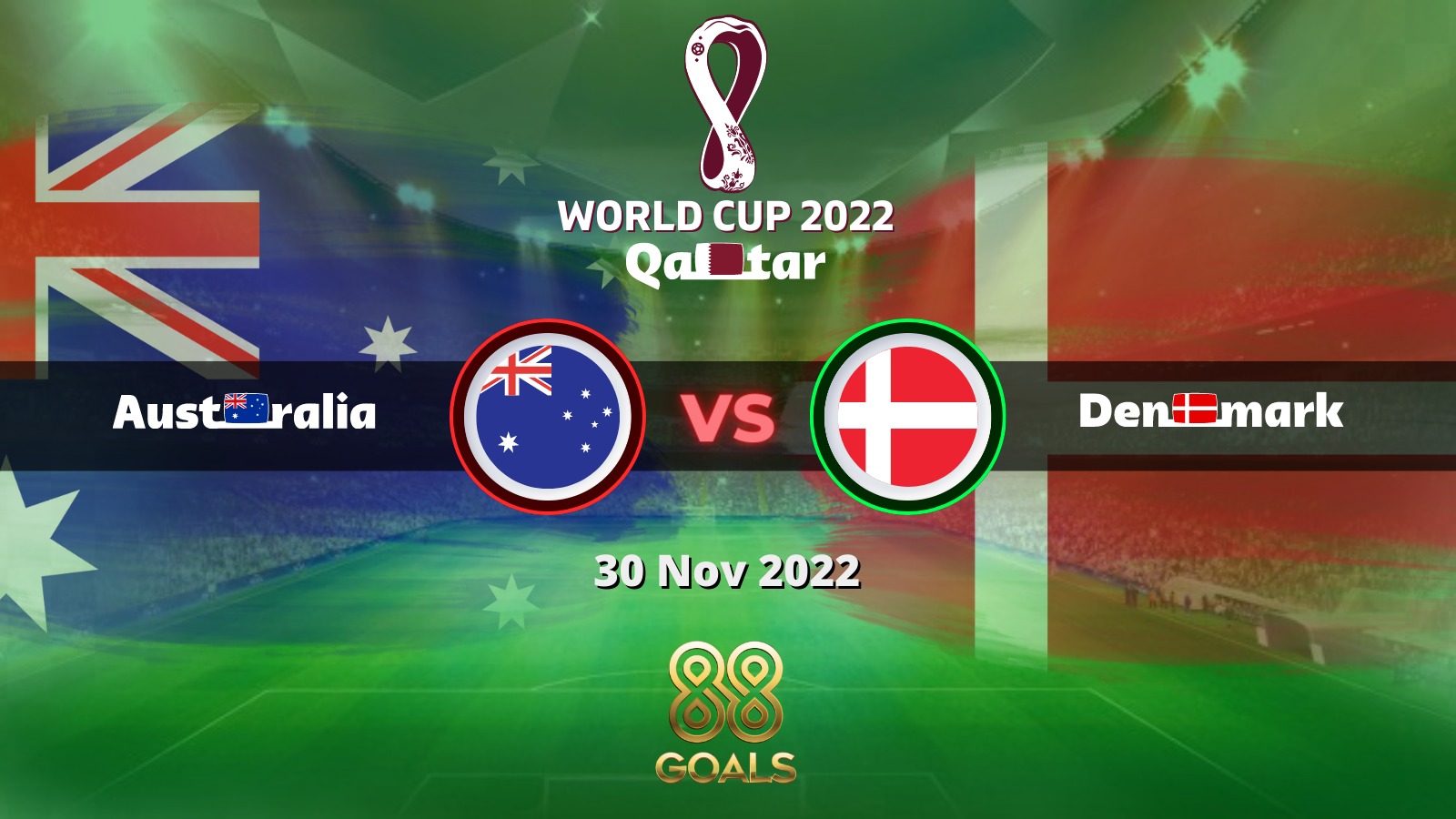 Australia vs Denmark betting